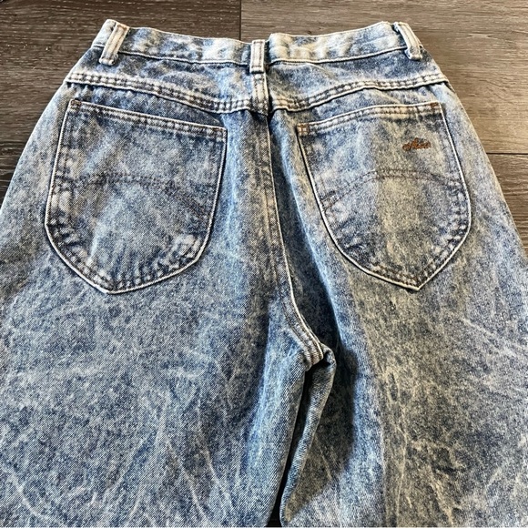 Chic Vintage Super High‎ Rise Acid Wash Mom Jean Balloon Leg Denim Size 8 Petite - Picture 8 of 11